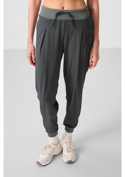 Haki Cepli Standart Kalıp Kadın Yoga Pantolon - 94677 fiyatları