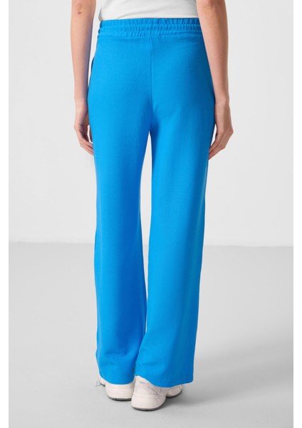 Mavi Keten Geniş Paça Rahat Form Kadın Palazzo Pantolon - 94675 indirimleri