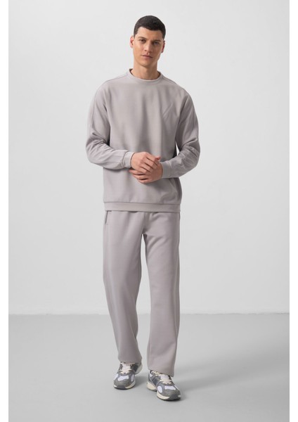 Taş Yüzeyi Dokulu Oversize Erkek Eşofman Takım - 85275 fırsatları