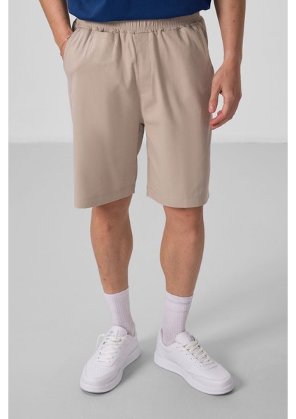 Taş Gri Standart Fit Dokuma Hafif Esnek Chino Şort - 81290 fiyatları