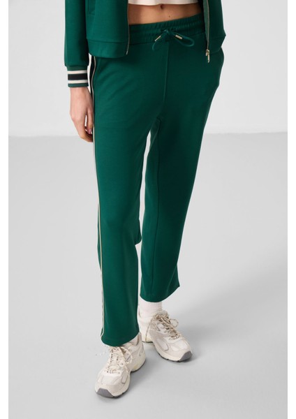 Yeşil Yumuşak Dokulu Triko Dik Yaka Oversize Kadın Eşofman Takım - 95350 modelleri