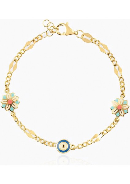 Sakura Çiçeği Nazar Çocuk Bilekliği