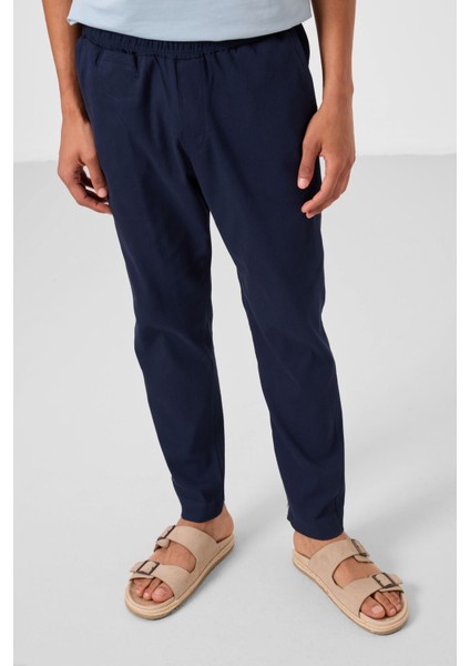 Lacivert Standart Fit Dokuma Hafif Esnek Chino Erkek Pantolon - 82177 fiyatları