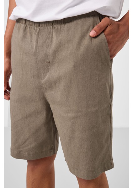 Camel Standart Fit Dokuma Hafif Esnek Chino Erkek Şort - 81291 modelleri