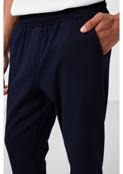 Lacivert Standart Fit Dokuma Hafif Esnek Chino Erkek Pantolon - 82176 indirimleri