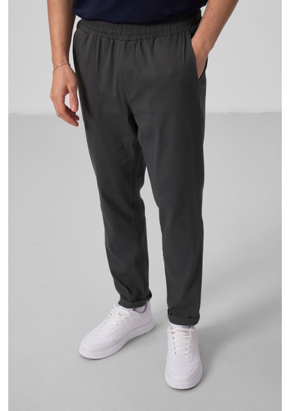 Antrasit Standart Fit Dokuma Hafif Esnek Chino Erkek Pantolon - 82175 fiyatları