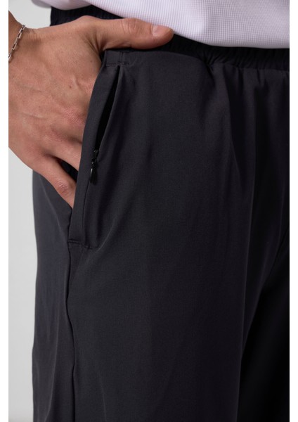 Antrasit Polyester Ince Yumuşak Standart Fit Erkek Taytlı Şort - 81287 fırsatları