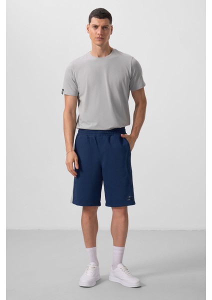 Parlament Yüzeyi Dokulu Oversize Erkek Şort - 81288
