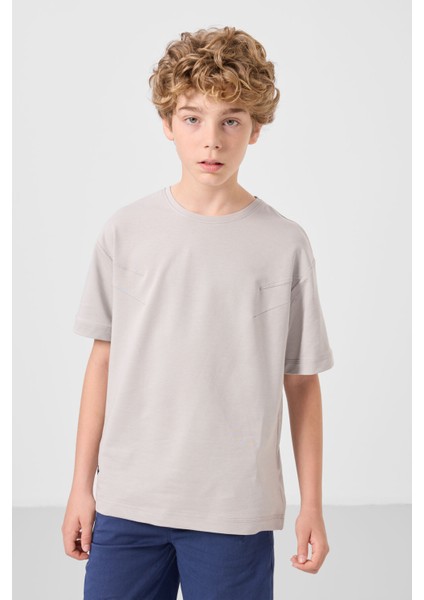 Taş-Parlament Pamuklu Oversize Fit Dokuma Hafif Esnek Chino Erkek Çocuk Şort Takım - 11277 indirimleri