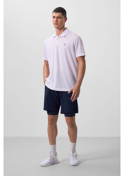 Indigo Polyester Ince Yumuşak Standart Fit Erkek Taytlı Şort - 81287 fırsatları