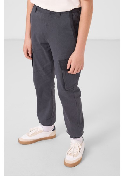 Gri Standart Fit Dokuma Hafif Esnek Chino Erkek Çocuk Pantolon - 11271 fiyatları