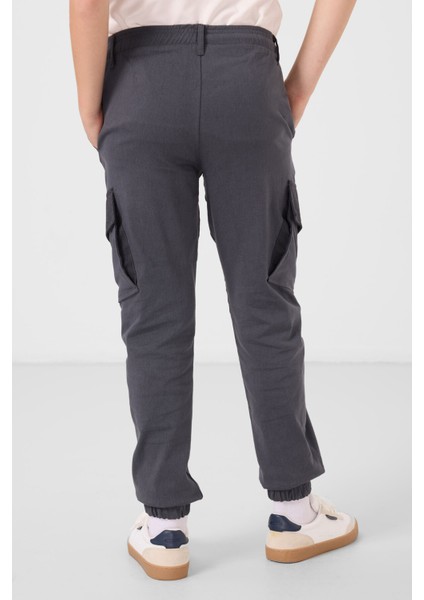 Gri Standart Fit Dokuma Hafif Esnek Chino Erkek Çocuk Pantolon - 11271 indirimleri
