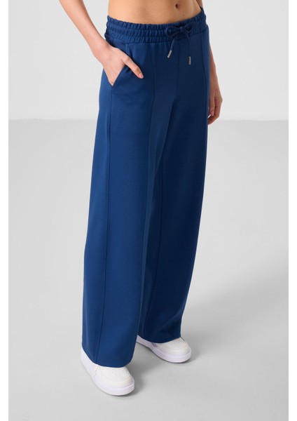 Parlament Yumuşak Dokulu Cepli Ön Dikiş Detaylı Kadın Palazzo Pantolon - 94670 fırsatları