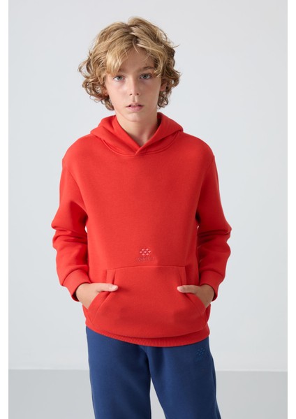 Fiesta Pamuklu Kalın İçi Tüylü Yumuşak Dokulu Standart Fit Baskılı Erkek Çocuk Sweatshirt - 11215