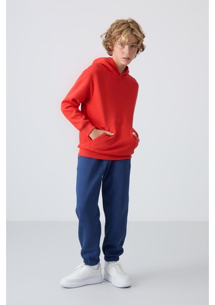 Fiesta Pamuklu Kalın İçi Tüylü Yumuşak Dokulu Standart Fit Baskılı Erkek Çocuk Sweatshirt - 11215 fırsatları