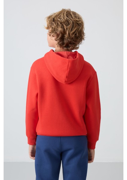 Fiesta Pamuklu Kalın İçi Tüylü Yumuşak Dokulu Standart Fit Baskılı Erkek Çocuk Sweatshirt - 11215 indirimleri