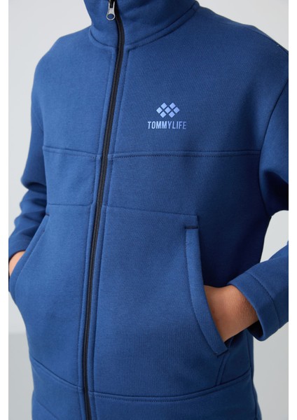 Parlament Pamuklu Kalın İçi Tüylü Yumuşak Dokulu Standart Fit Nakışlı Erkek Çocuk Sweatshirt - 11245 modelleri