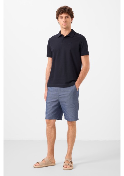 Kot Lacivert Standart Fit Dokuma Hafif Esnek Chino Erkek Şort - 81291 fırsatları