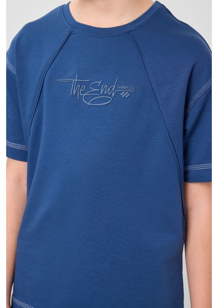 Parlament Pamuklu Yumuşak Dokulu Oversize Baskılı Erkek Çocuk T-Shirt - 11285 modelleri