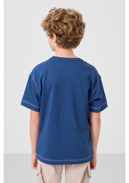 Parlament Pamuklu Yumuşak Dokulu Oversize Baskılı Erkek Çocuk T-Shirt - 11285 indirimleri