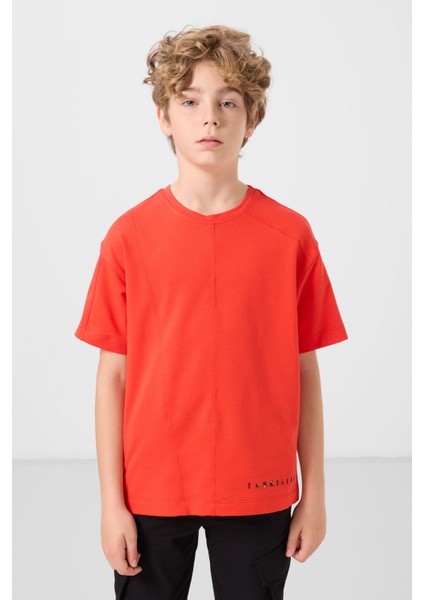 Fiesta Pamuklu Yumuşak Dokulu Oversize Basic Erkek Çocuk T-Shirt - 11297 fırsatları