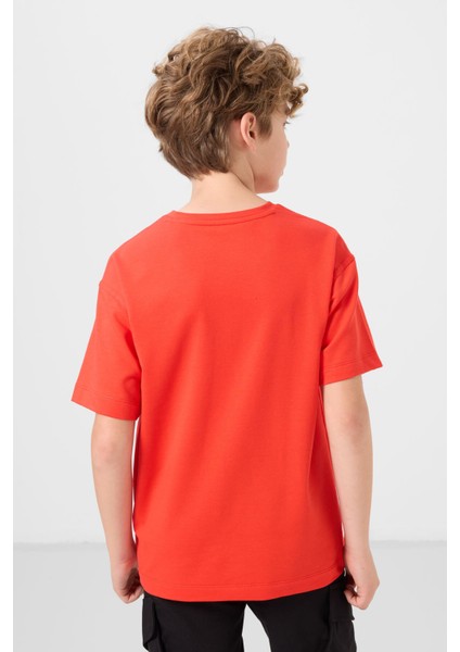 Fiesta Pamuklu Yumuşak Dokulu Oversize Basic Erkek Çocuk T-Shirt - 11297 indirimleri