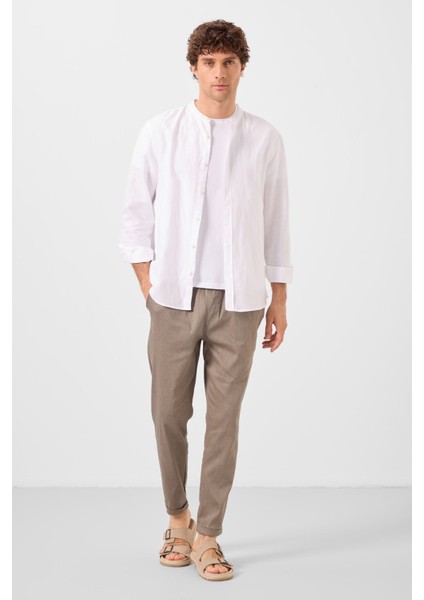 Camel Standart Fit Dokuma Hafif Esnek Chino Erkek Pantolon - 82178 fırsatları