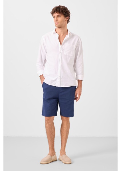 Parlament Standart Fit Dokuma Hafif Esnek Chino Erkek Şort - 81291