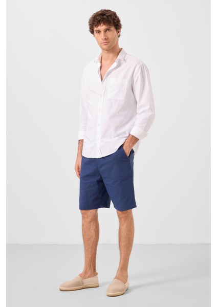 Parlament Standart Fit Dokuma Hafif Esnek Chino Erkek Şort - 81291 fırsatları