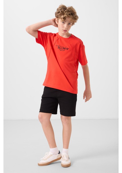 Fiesta Pamuklu Yumuşak Dokulu Oversize Baskılı Erkek Çocuk T-Shirt - 11285 fiyatları