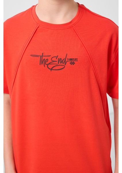 Fiesta Pamuklu Yumuşak Dokulu Oversize Baskılı Erkek Çocuk T-Shirt - 11285 fırsatları