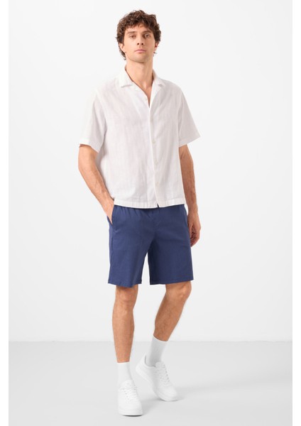 Parlament Standart Fit Dokuma Hafif Esnek Chino Erkek Şort - 81292
