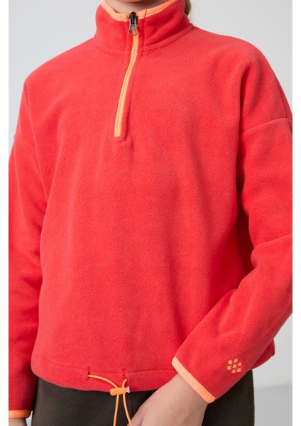 Fiesta Kalın Yumuşak Dokulu Standart Fit Nakışlı Polar Kız Çocuk Sweatshirt - 75151 modelleri