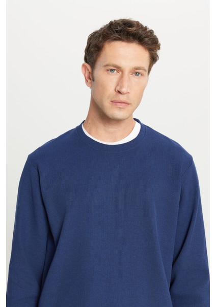 Pamuklu Standart Fit Normal Kesim Bisiklet Yaka Sweatshirt fırsatları