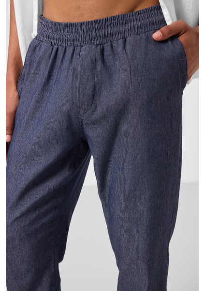 Kot Lacivert Standart Fit Dokuma Hafif Esnek Chino Erkek Pantolon - 82176 modelleri