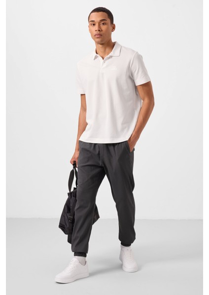 Antrasit Standart Fit Dokuma Hafif Esnek Chino Erkek Pantolon - 82176