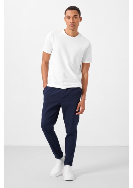 Lacivert Standart Fit Dokuma Hafif Esnek Chino Erkek Pantolon - 82178 indirimleri