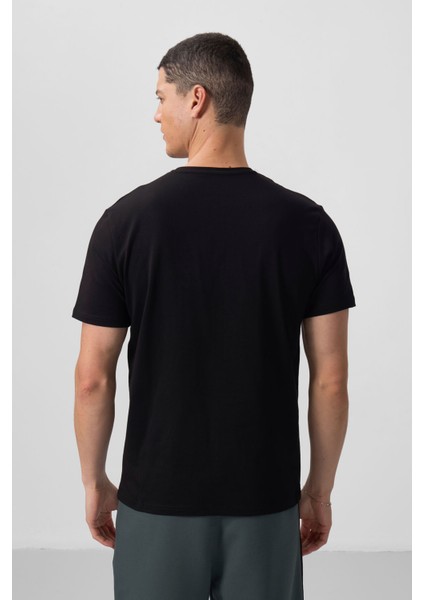 Standart Fit Basic V Yaka 3lü Paket Siyah Erkek T-Shirt 87912 indirimleri