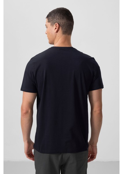 Standart Fit Basic V Yaka 3lü Paket Lacivert Erkek T-Shirt 87912 indirimleri