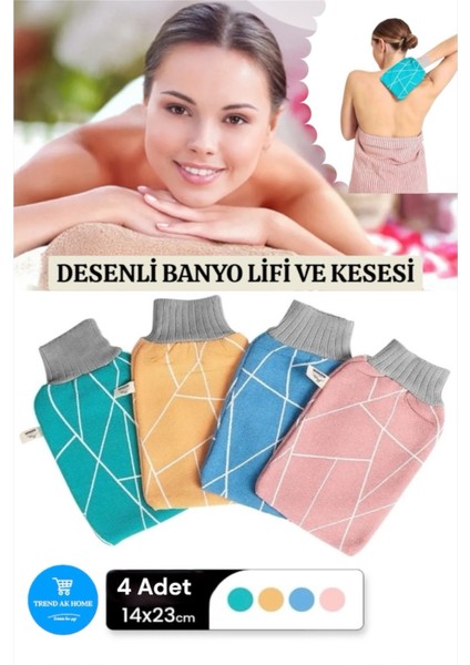 Mikrofiber Banyo Kesesi (4 Adet )