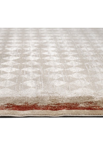 Haldwani Çerçeveli Krem Akrilik Dikdörtgen Modern Desenli Akrilik Hav Vermeyen Leke Tutmayan Kolay Temizlenen Yumuşak Makine Salon Yolluk Mutfak Halı modelleri