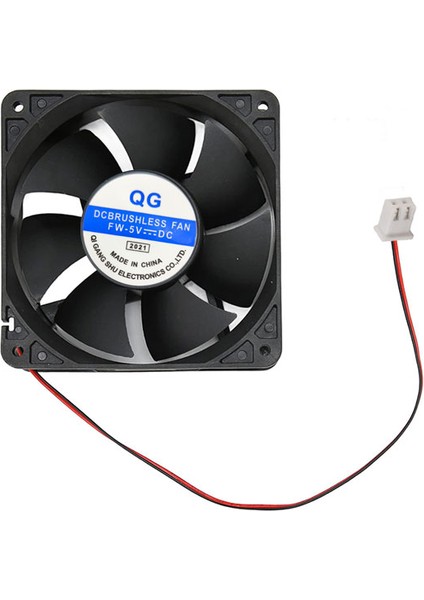 5V 8cm 2 Pinli Fan 8cm x 8cm x 2.5cm Dc 5V Fan