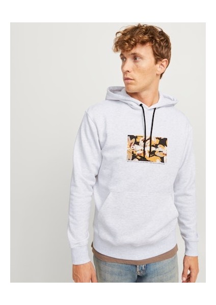 Jack Jones Erkek Gri Jorvesterbro Newton Sweat 12266801G modelleri