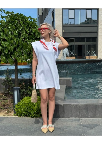 Vatka Görünümlü Uzun T-Shirt