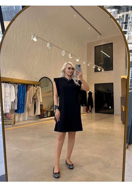 Vatka Görünümlü Uzun T-Shirt