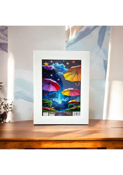 Dalgalı Fotoğraf Çerçevesi | Modern Masaüstü & Duvar Çerçevesi – Beyaz, Siyah, Lacivert, Mor, Pembe fiyatları