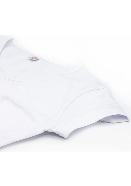 Kadın T-Shirt Yarım Kollu V Yaka (%96 Pamuk - %4 Elastan) fiyatları