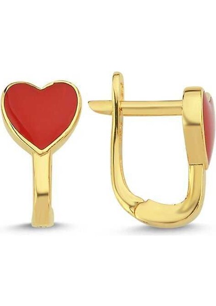 Kalp Figürlü Çocuk Küpesi