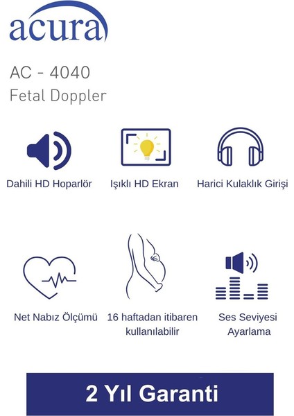 AC-4040 Fetal Doppler Nabız Duyma Cihazı modelleri