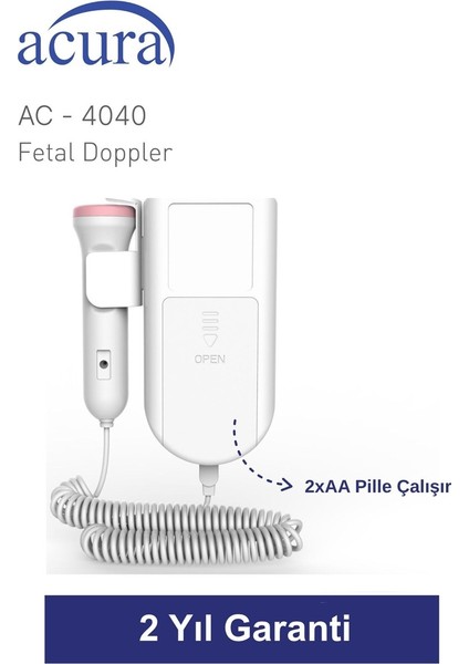 AC-4040 Fetal Doppler Nabız Duyma Cihazı indirimleri